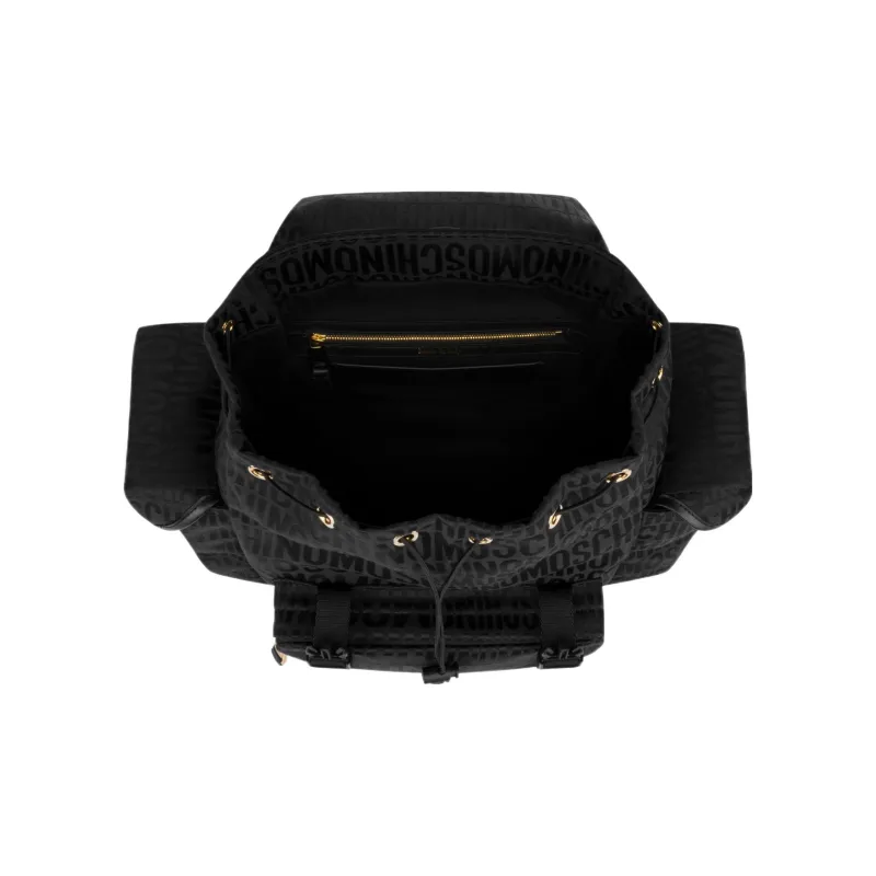 MOSCHINO Cotton With Polyester Backpack Women's Black-1