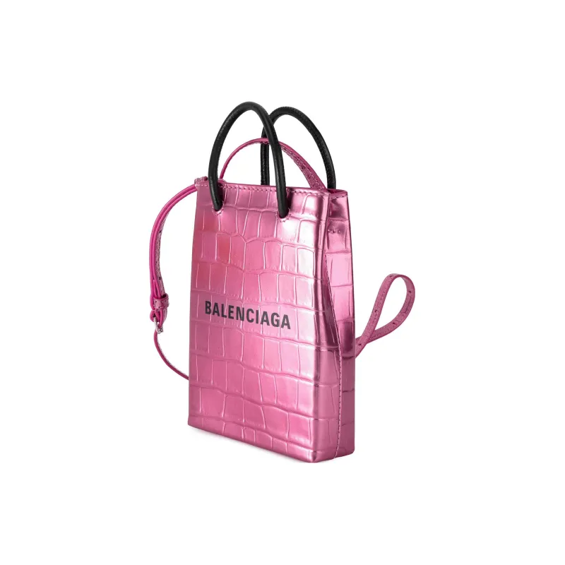 Balenciaga Logo Printed Mini Shopping Bag-2