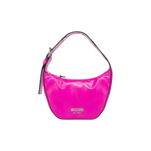 MOSCHINO Sheepskin Handbag Shoulder Bag Women's Fuchsia