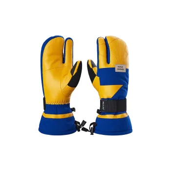 HLA Sheepskin, Polyester Gloves Men's Yellow