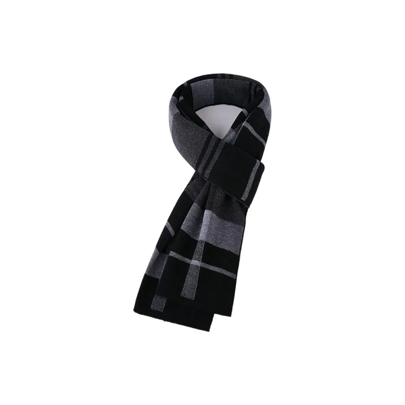 FAIRWHALE Sheep Wool Knit Scarves Men's-3