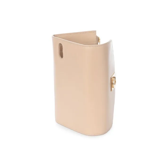 CELINE Shiny Smooth Calfskin Clutches Shoulder Bag Crossbody Bag Regular Women's Nude-1