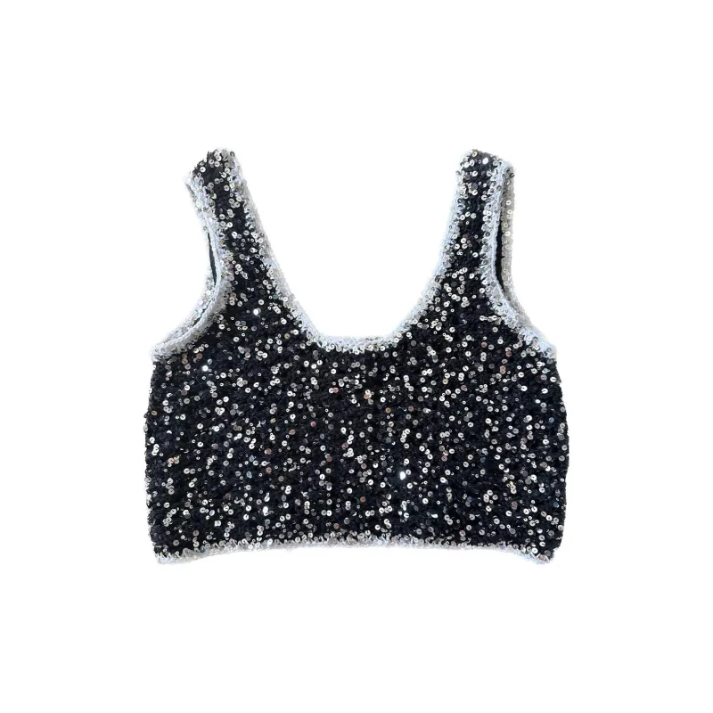 CHANEL Tank Tops Women's Black-1