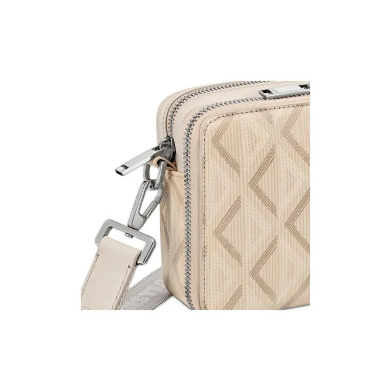 DIOR Canvas With Calfskin Messenger Bag, Portable One Shoulder Crossbody Clutch Regular Men's Beige-4