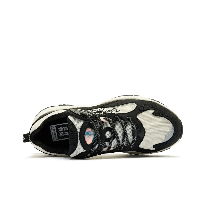 QIAODAN Koi Casual Shoes Women's Low Top Black/Ivory-3