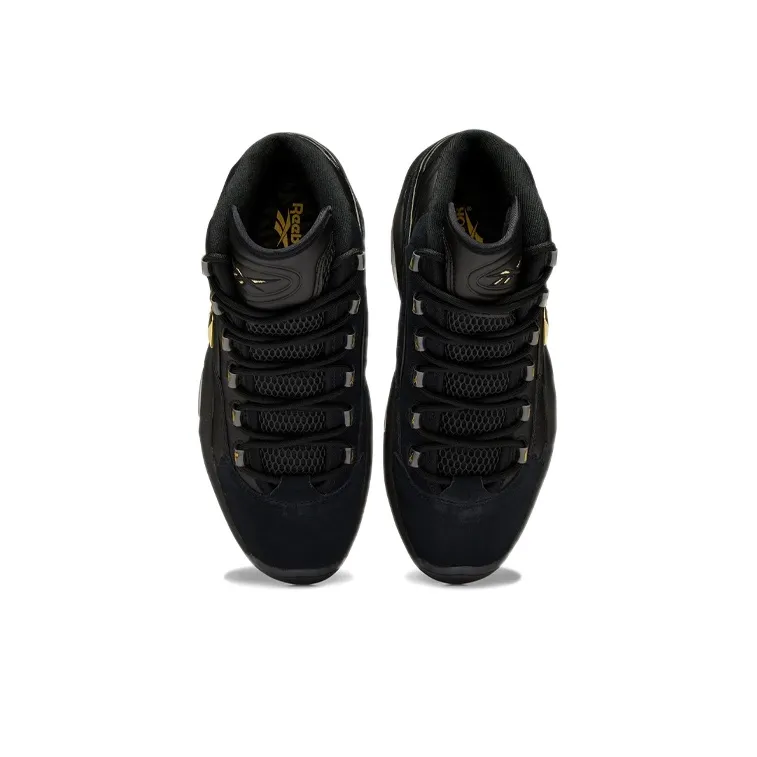Reebok Question Mid Black Gold-3