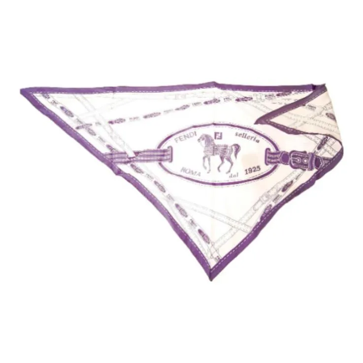 FENDI Silk Scarves Men's Purple-0