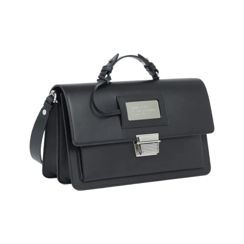KENZO Cow Leather Backpack Large Size Women's Black-1