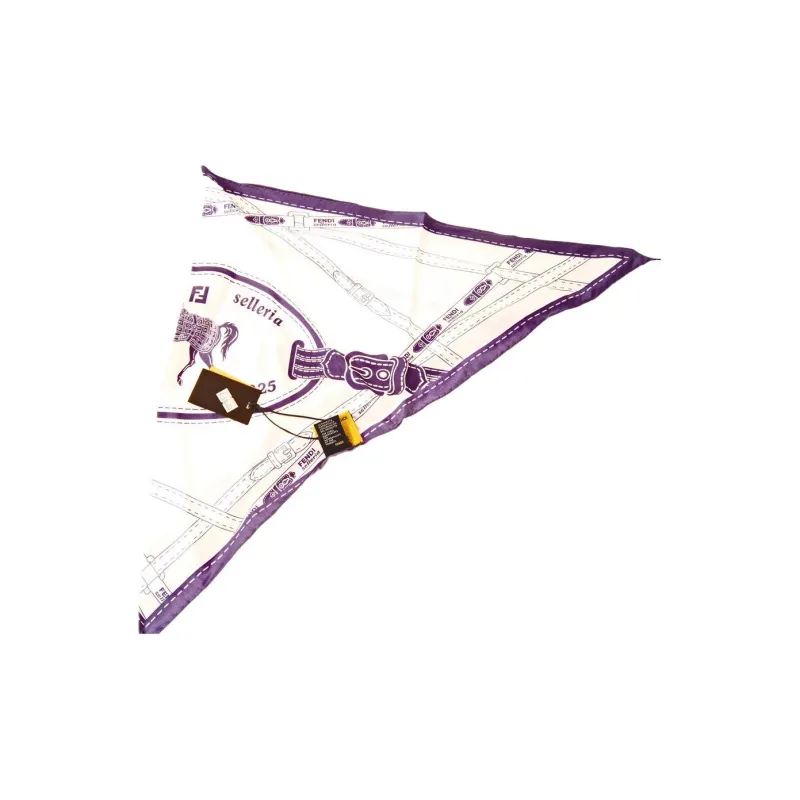 FENDI Silk Scarves Men's Purple-1