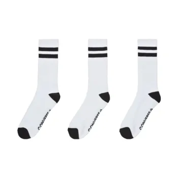 Converse 3 Pack Double Stripe Crew Socks