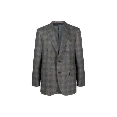 Canali Check-pattern Notched-lapels Blazer