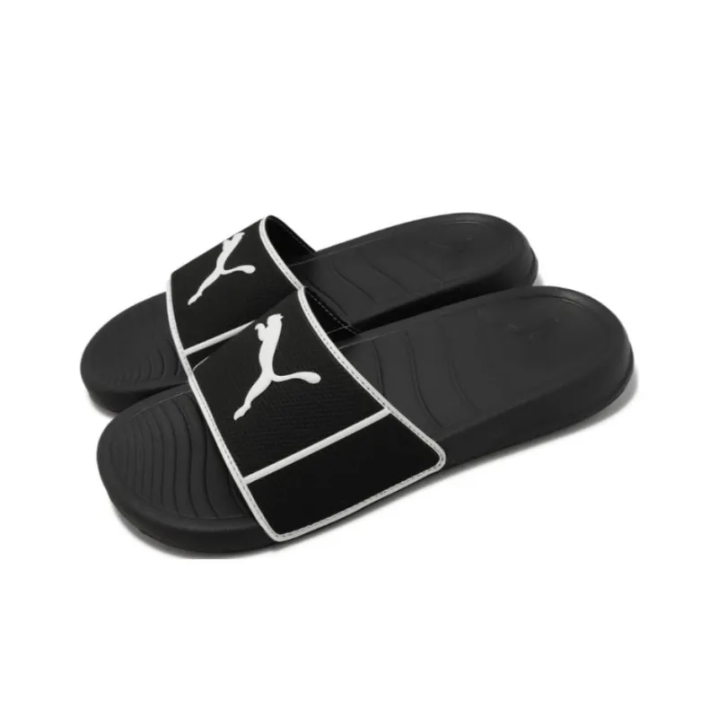 Puma Popcat 20 Shower Slide 'Black White'-2