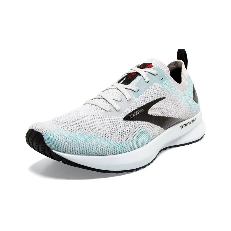 Brooks Levitate 4 Cushioning Wear-Resistant Low-Top Running Shoes Men's Gray Blue-2