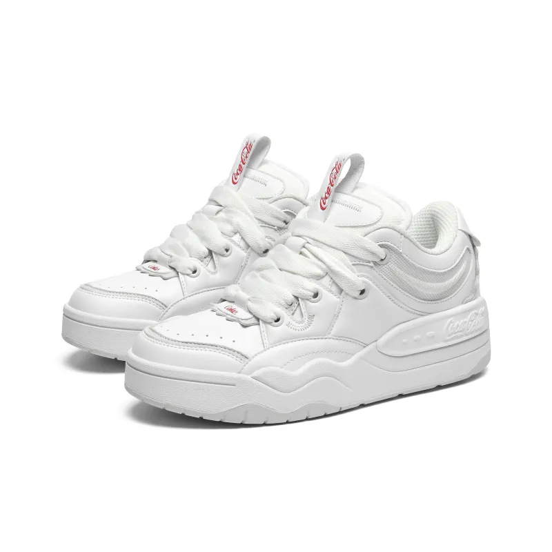 Coca Cola Coverage Slip Resistant Cushioning Wear Resistant Height Increasing Low Top Skateboard Shoes Unisex-8