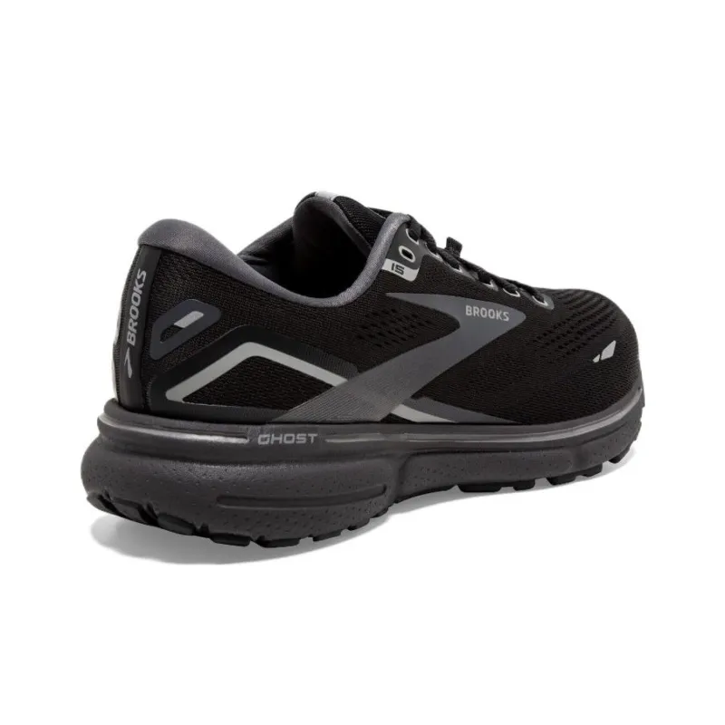 Brooks Ghost 15 Abrasion Resistant Low Top Running Shoes Women's Black-2