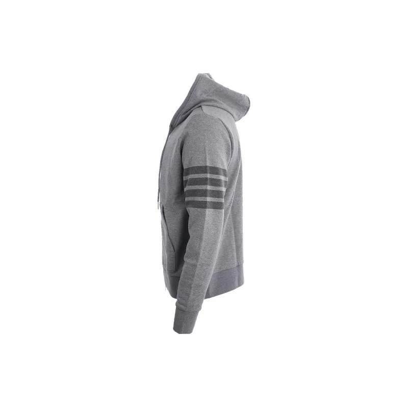 THOM BROWNE Tonal 4-Bar Hooded Jacket-2