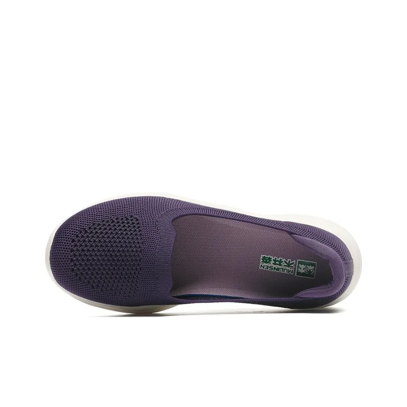 Mulinsen Rebound Height Increasing Balance Lightweight Breathable Quick Dry Low Top Casual Shoes Women's Purple-3