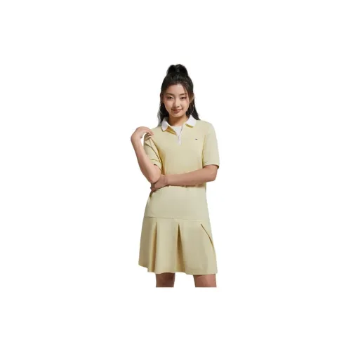 Tommy Hilfiger Short-Sleeved Dresses Women's Lemon ZHO