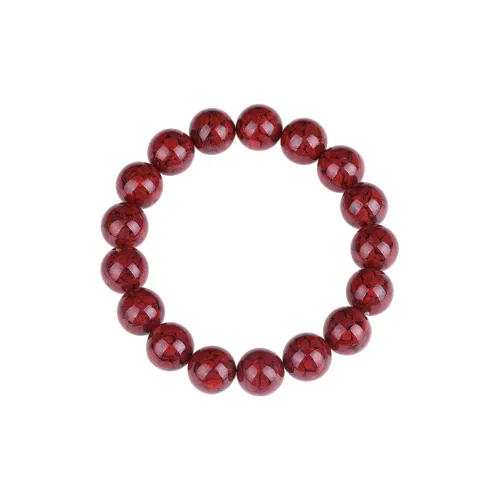 Cardamom Time Reconstructed Cinnabar Jade Bracelets Unisex Reconstructed Cinnabar