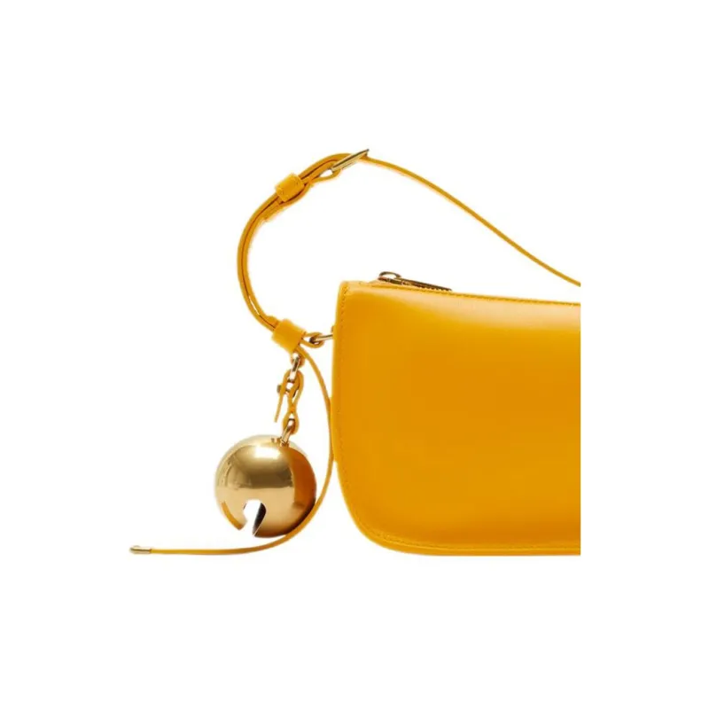 Burberry Lambskin Crossbody Bag, Shoulder Bag Women's Touch Me Not Yellow-4