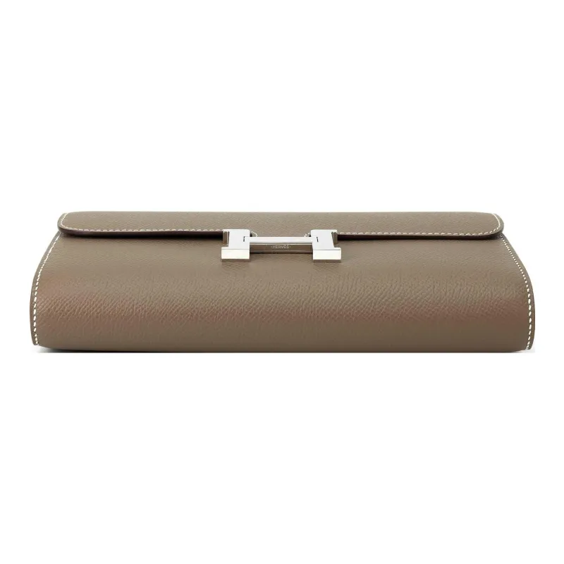 HERMES Constance To Go Epsom Calfskin Wallets Handheld Shoulder Bag Crossbody Bag Women's 18Etoupe Elephant Gray-4
