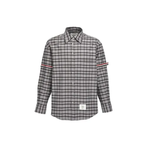 THOM BROWNE FW23 Early Autumn Collection Shirts Men Medium Gray