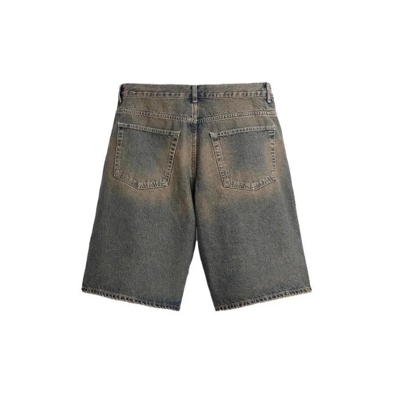 ZARA Denim Shorts Men's Light Blue-1