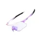 Transparent Purple Frame with Black Feet+Color-Changing Dazzling Purple Film (Day & Night)