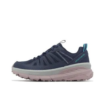 Skechers Switch Back Cushioning Wear-Resistant Low-Top Running Shoes Women's Dark Blue