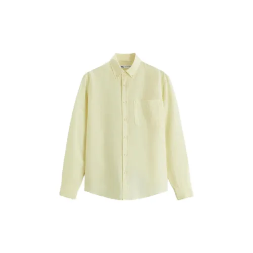 ZARA Shirts Men Yellow