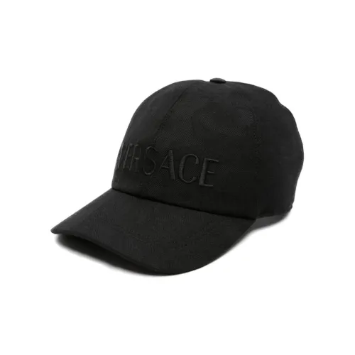 VERSACE Logo-embroidered Curved-peak Cap