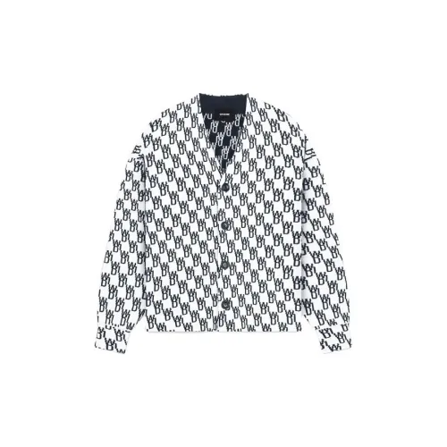 WE11DONE logo-knit button-up cardigan