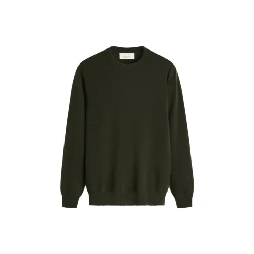 ZARA Cashmere Sweaters Men Dark Khaki