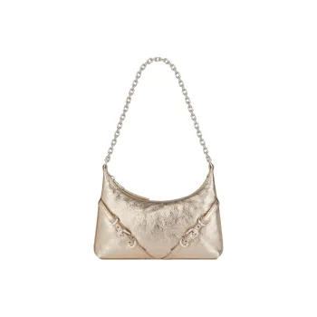 Givenchy Voyou Cow Leather Handbag, Shoulder Bag Women's Gold