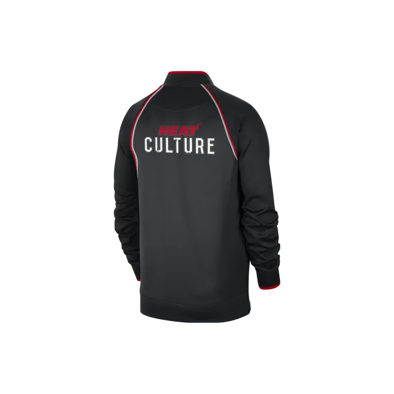 Nike Dri-Fit Miami Heat Showtime City Edition Jackets Coats City Edition Miami Heat Men's Black-1
