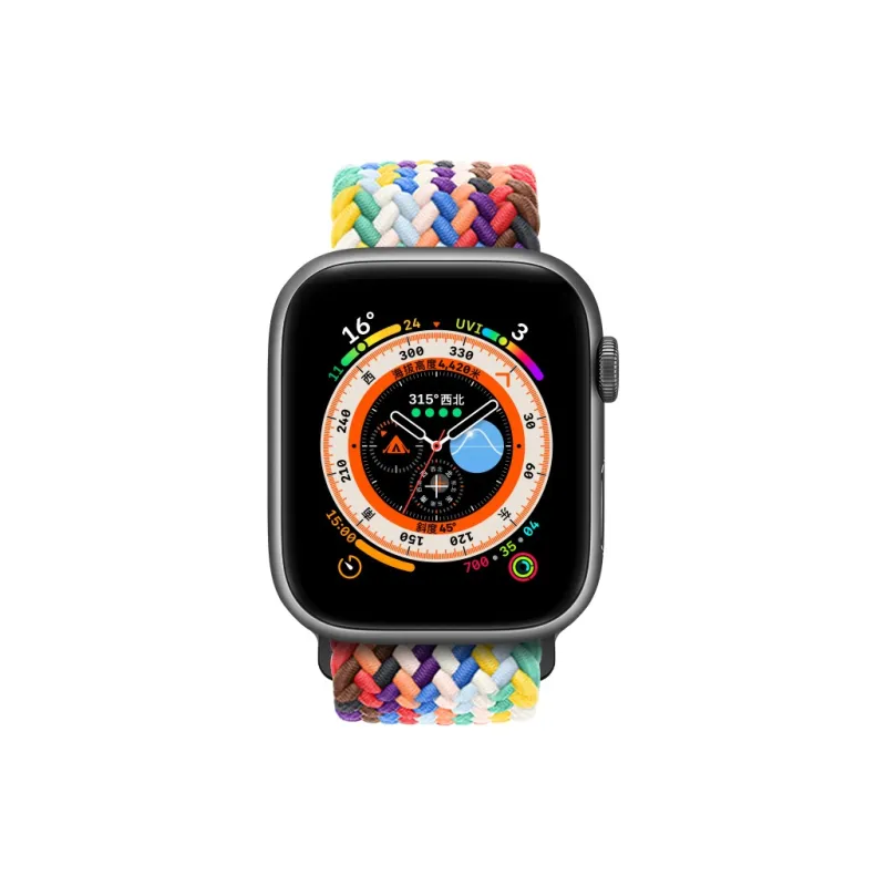 ZHISHENG Apple Compatibility Watch Band 38~45mm Nylon Material-2