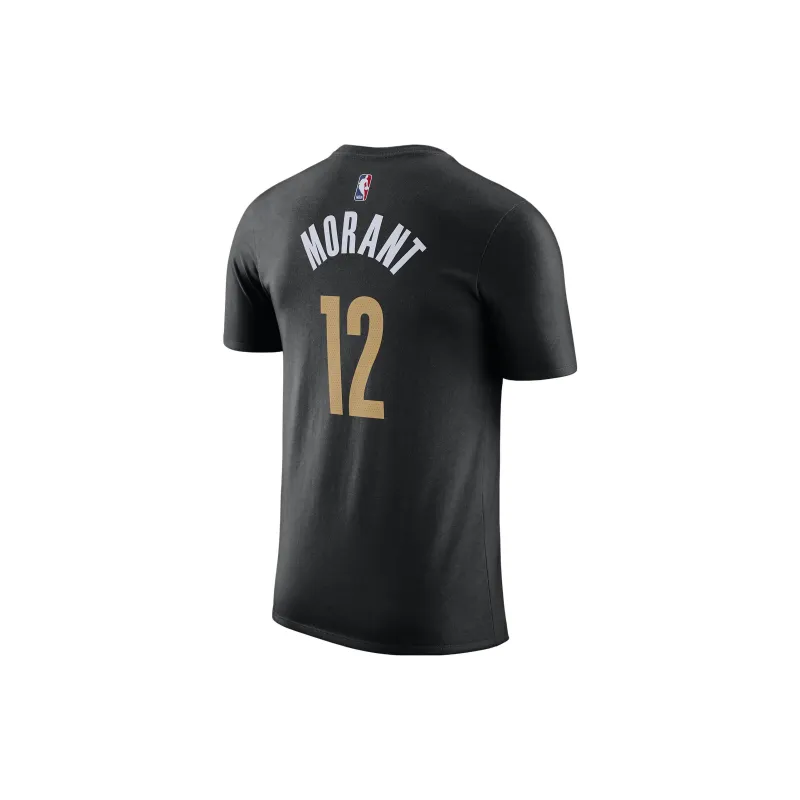 Nike Ja Morant Memphis Grizzlies City Edition T Shirt City Edition, Memphis Grizzlies, Ja Morant Size 12 Men's Black-1
