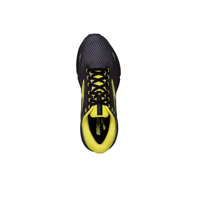 Brooks Ghost 15 Wear resistant And Lightweight Low Top Running Shoes Men's Black-3