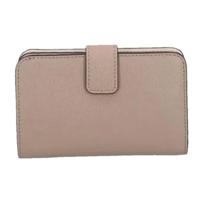 Furla Babylon Textured Leather Card Holder Wallet Regular Women's Gray-2