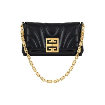 Givenchy 4G Cow Leather Handbag, Shoulder Bag Women's Black