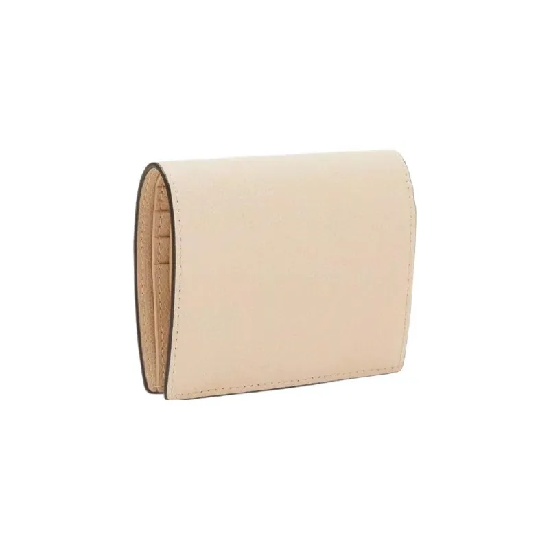 Furla Leather Wallet Small Size Women's Beige-1