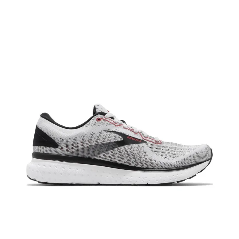 Brooks Glycerin 18 Wear-Resistant Low-Top Casual Running Shoes Men's Gray Red-1