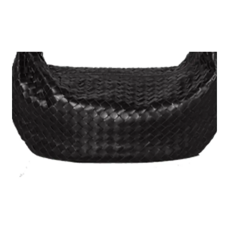Bottega Veneta JODIE Leather Dumpling Bag Clutch Medium Size Women's Black-1