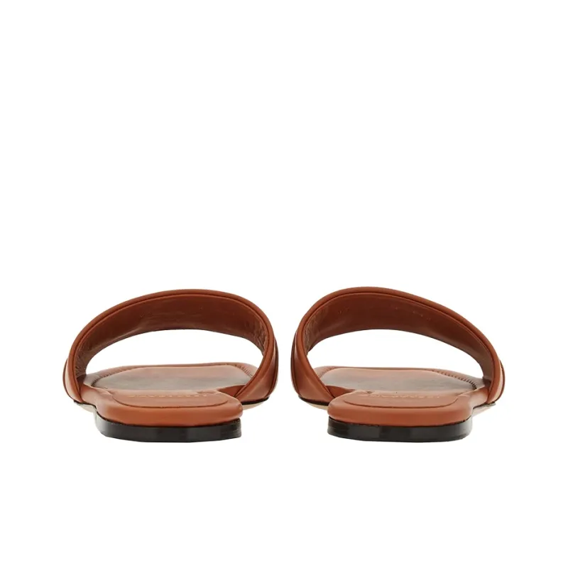 FERRAGAMO Gancini-buckle Leather Slides-3