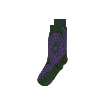 Burberry FW23 Knee-High Socks Men's 1 Pack Multicolor