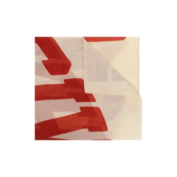 GIVENCHY Knit Scarves Women's Beige/Red