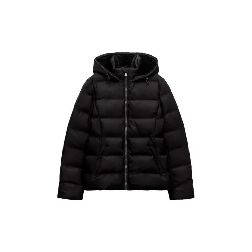 ZARA Puffer Jackets Women's Black