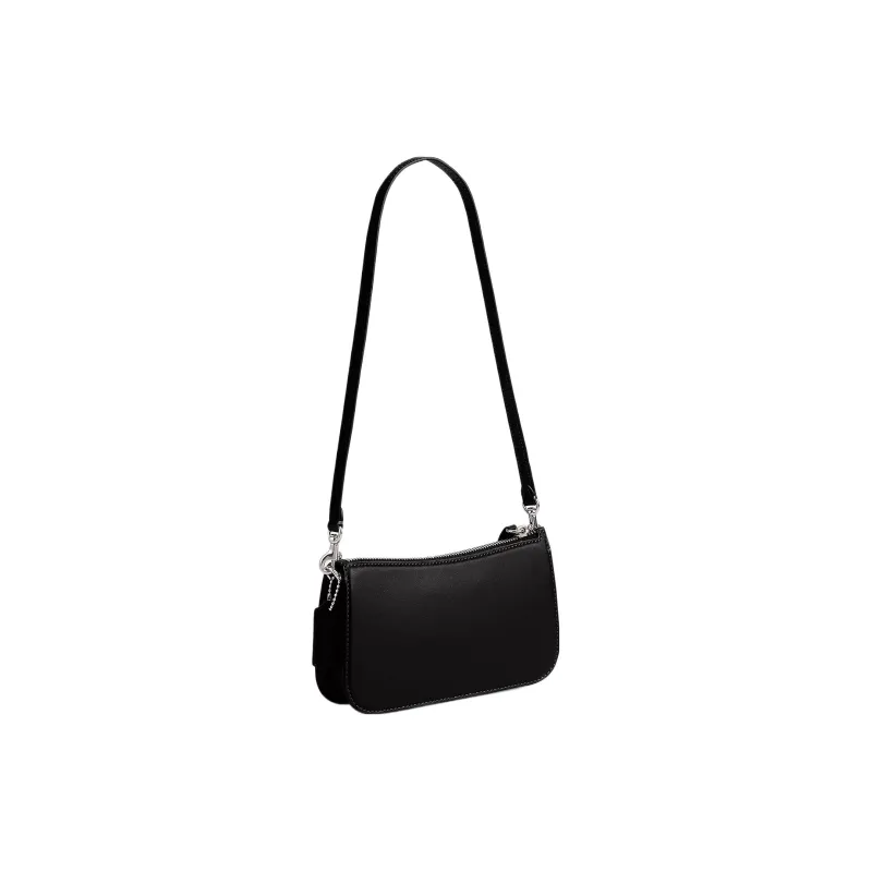 COACH Glove Tanning Shoulder Bag, Handbag, Shoulder Bag Small Size Women's Silver & Black-1
