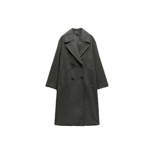 ZARA Coats Women's Gray