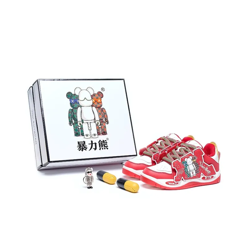 Violentbear Balance Abrasion Resistant Lightweight Slip Resistant Low Top Skateboard Shoes Unisex White Black-12
